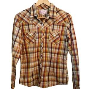 Panhandle Slim Western Style Shirt Size Medium